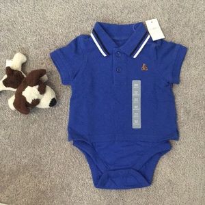 Baby Gap collared onesie 3-6 months NWT
